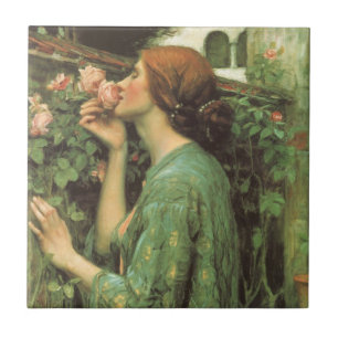 Carreau Ma douce rose, ou Âme de la rose par Waterhouse