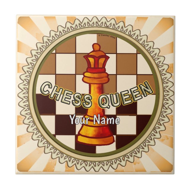 Carreau Ma Reine d'Échecs  (Devant)