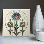 Carreau Mackintosh Art Déco Abstrait Floral Décor Cer<br><div class="desc">Ce carrelage en céramique présente des formes géométriques audacieuses et des motifs floraux complexes qui rappellent le style emblématique de Mackintosh. Il a été un architecte, designer et artiste écossais de premier plan du mouvement Art Nouveau. Ses oeuvres sont caractérisées par des lignes épurées, des formes géométriques et un fort...</div>