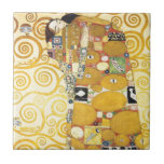 Carreau Madame de sommeil Ceramics de Gustav Klimt<br><div class="desc">Un peintre symboliste autrichien,  1862 - 1918 comportant une partie de la peinture célèbre,  "arbre de la vie".</div>