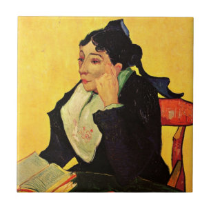 Carreau Madame Ginoux avec des livres de Vincent van Gogh