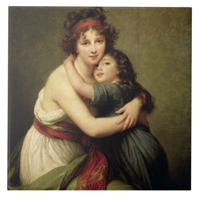 Carreau Madame Vigee-Lebrun et sa fille (Devant)