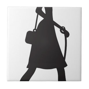 Carreau Madame Walking Puppy Silhouette