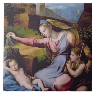 Carreau Madonna du diadème bleu ou Madonna de t