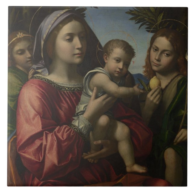 CARREAU MADONNA ET ENFANT (Devant)