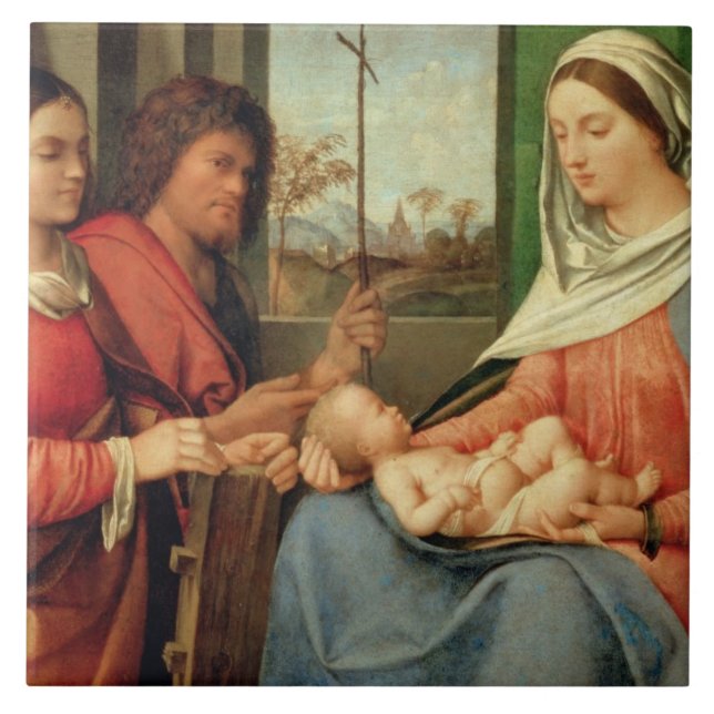 Carreau Madonna et enfant avec les saints 2 (Devant)