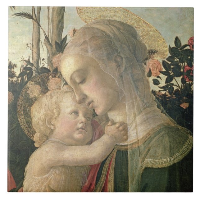 Carreau Madonna et enfant avec St John le baptiste, detai (Devant)