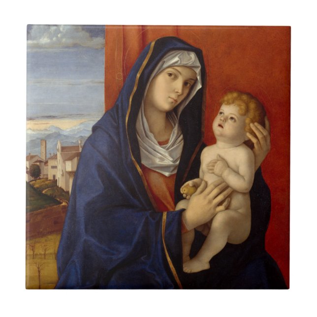 Carreau Madonna et enfant, circa 1485 (Devant)