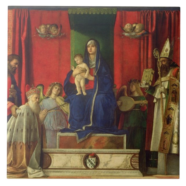 Carreau Madonna et enfant (retable de Barbarigo) 1488 (Devant)