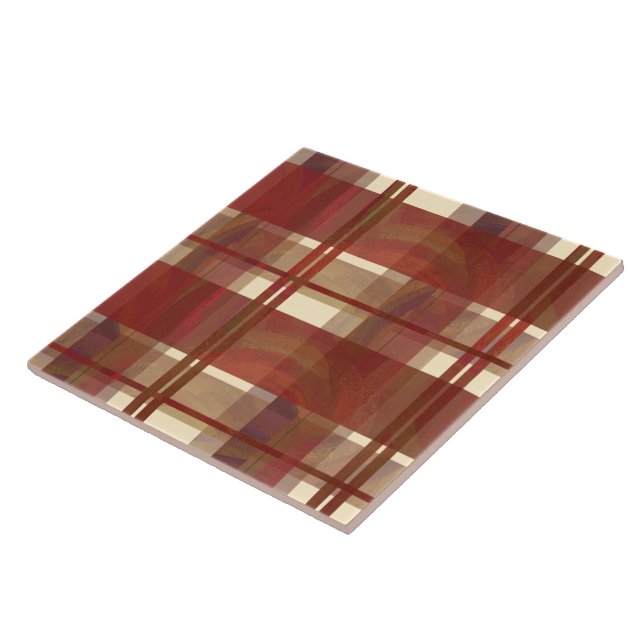 Carreau Madras Plaid Fall Red (Côté)