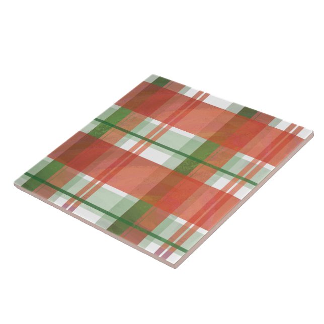 Carreau Madras Plaid Noël (Côté)