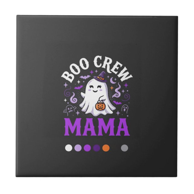 Carreau Magie de maman boo Halloween (Devant)