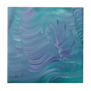 Carreau Magie sous-marine, Art abstrait coloré unique