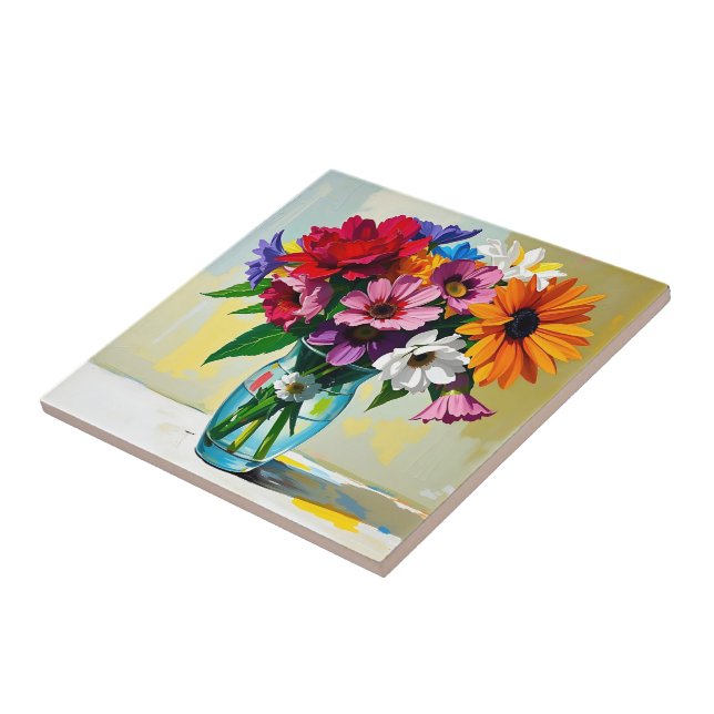 Carreau Magnifique conception d'art floral (Côté)