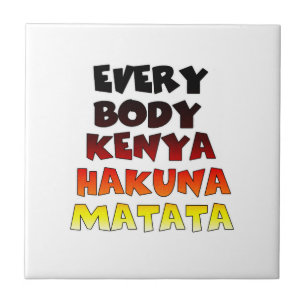 Carreau Magnifique Kenya Coloré Incroyable Citation Texte