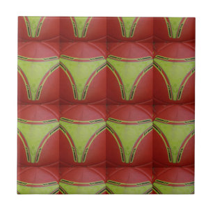 Carreau Magnifique motif géométrique jaune doré