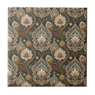 Carreau Magnifique motif mural floral Art nouveau vintage