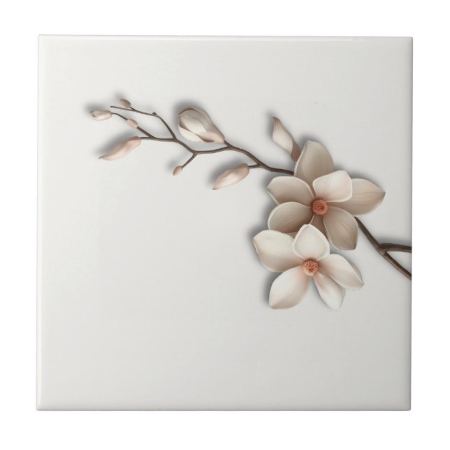 Carreau Magnolia Botanique Luxe et Silencieux (Devant)
