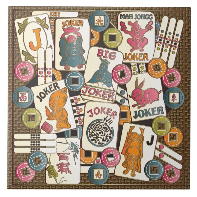 Carreau Mah Jong Jokers (Devant)