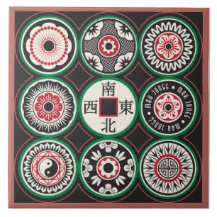 Carreau Mah Jongg Carrelage de pièce à un point