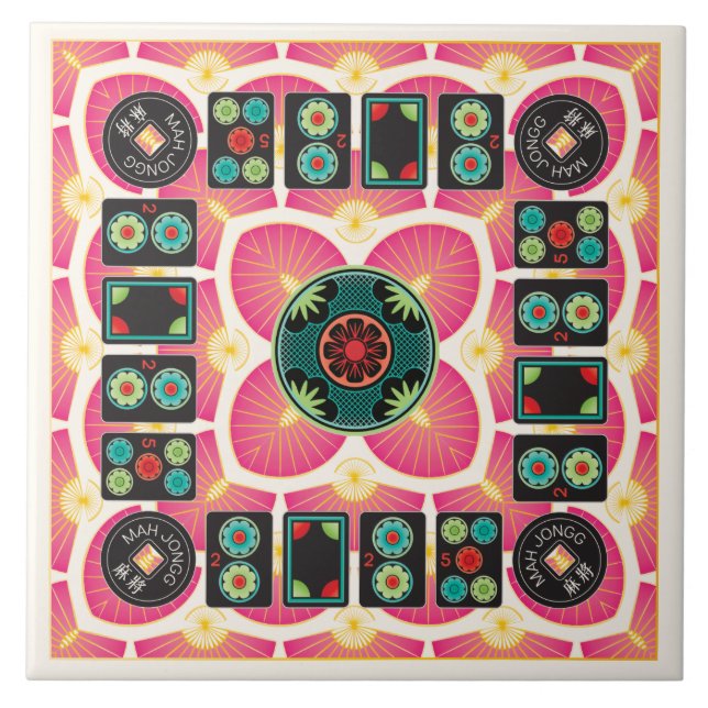 Carreau Mah Jongg Fan 2025 Carrelage en céramique (Devant)