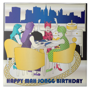 Carreau Mah Jongg New York Anniversaire