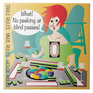 Carreau Mah Jongg Sayings Peek Pass