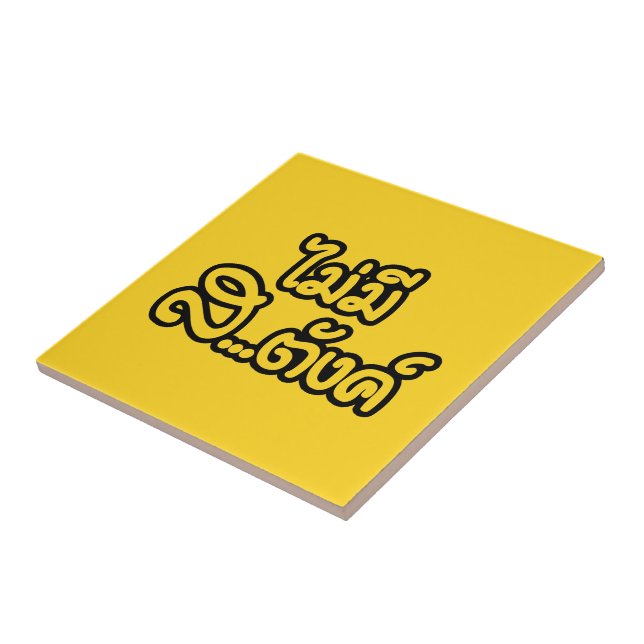 Carreau Mai Mee Sa...tang ฿ I have NO MONEY in Thai ฿ (Côté)