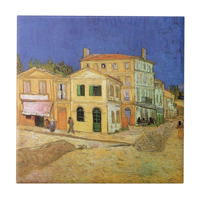 Carreau Maison de Vincent à Arles par Vincent van Gogh (Devant)