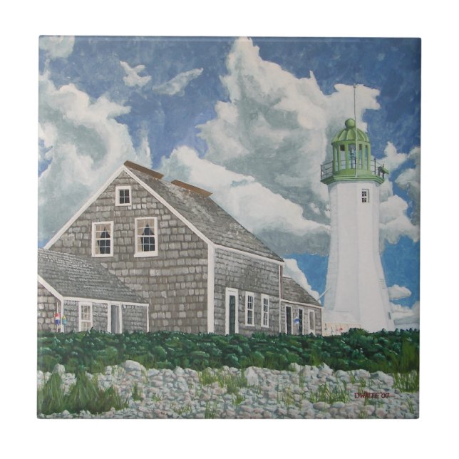 Carreau Maison du gardien de phare de Scituate (Devant)