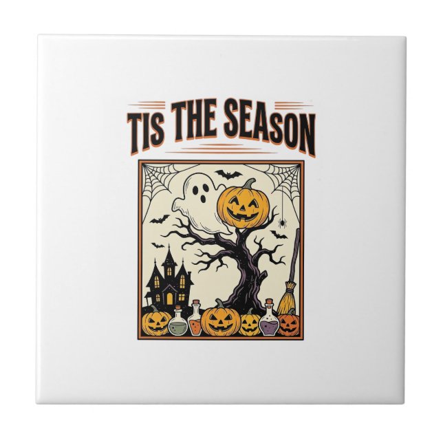 Carreau Maison hantée de la saison des fantômes d'Hallowee (Devant)