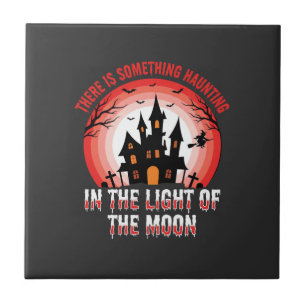Carreau Maison Hantée Halloween Sorcière Clair de Lune
