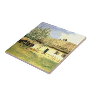 Carreau Maison rurale ukrainienne d'Ilya Repin-
