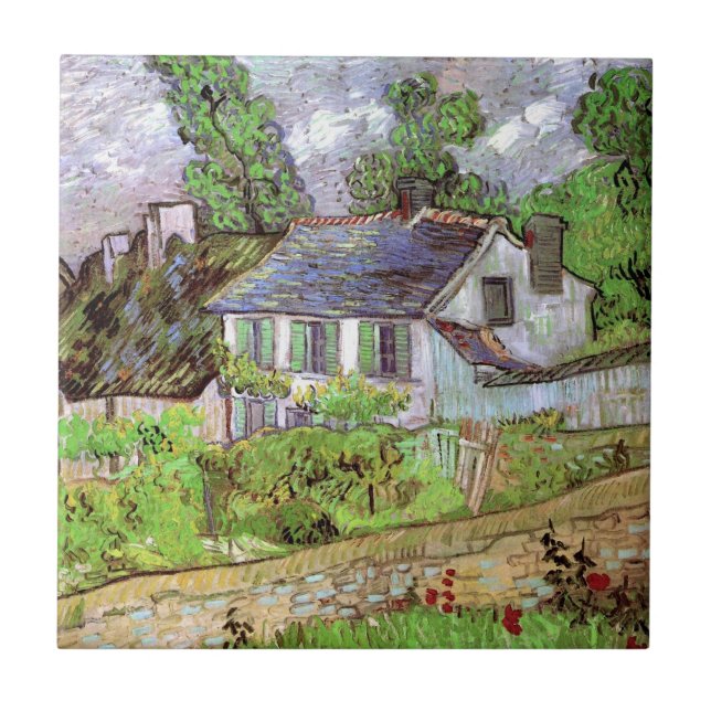 Carreau Maisons à Auvers par Vincent van Gogh (Devant)