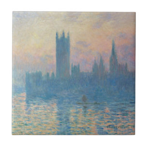Carreau Maisons du Parlement de Claude Monet Coucher de so