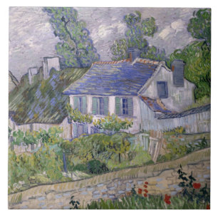 Carreau Maisons vintage Vincent van Gogh à Auvers