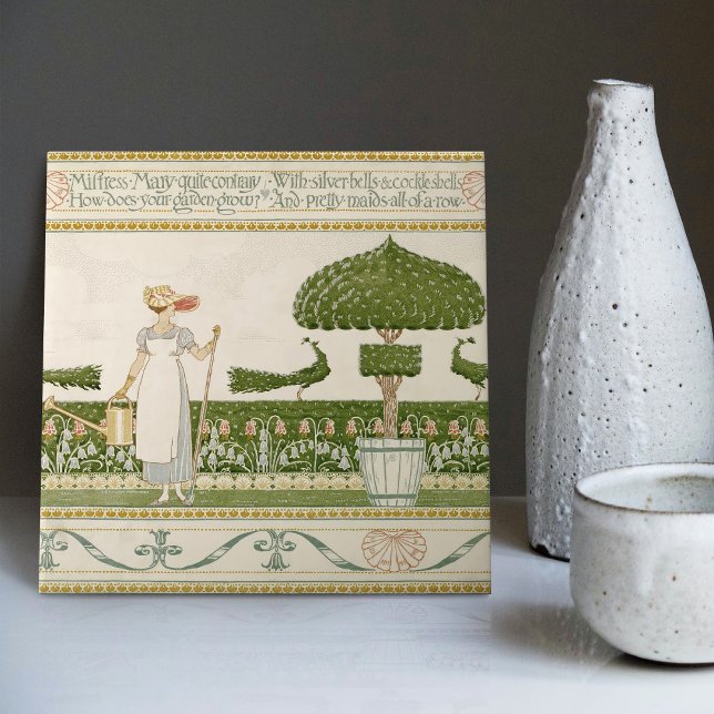 Carreau Maîtresse Mary's Enchanting Garden par Walter Cran (Créateur téléchargé)