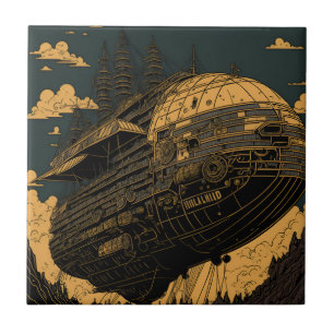 Carreau Majesté vintage - Art rétro