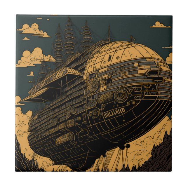 Carreau Majesté vintage - Art rétro (Devant)