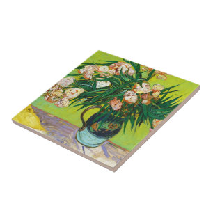 Carreau Majolica Jar Branches Oleander Vincent van Gogh