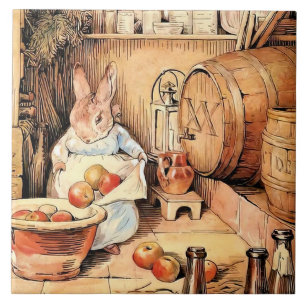 Carreau "Making Apple Cider" de Beatrix Potter