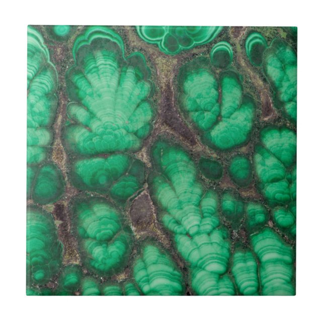Carreau Malachite à motif vert (Devant)