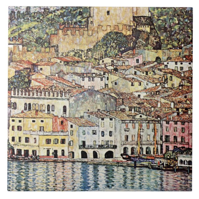 Carreau Malcesine am Gardasee par Gustav Klimt (Devant)