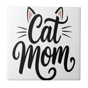 Carreau Maman Chatte Moustaches et Oreilles