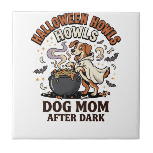 Carreau Maman Chien Halloween Après la Tombée de la Nuit