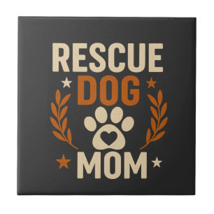 Carreau Maman de chien de sauvetage