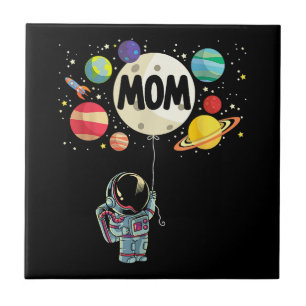 Carreau Maman de l'astronaute spatial garçon de la fête 1e