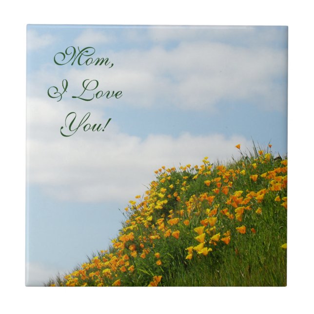 Carreau Maman je t'aime ! Cadeaux de qualité boîte à souve (Devant)