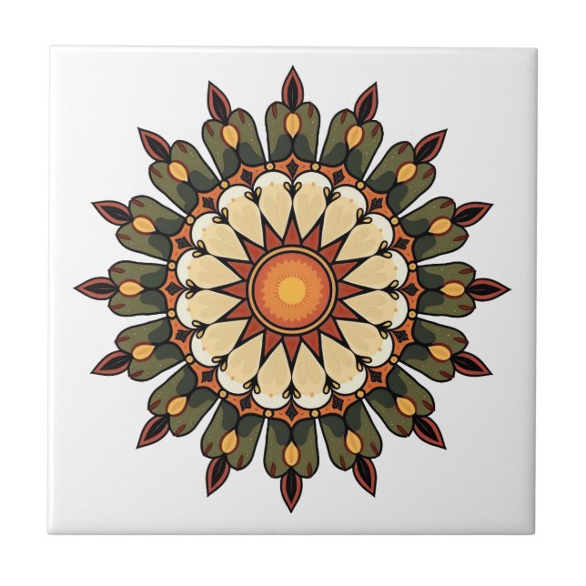 Carreau Mandala Art Ceramic (Devant)