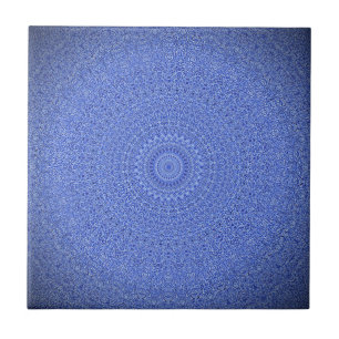 Carreau Mandala bleu